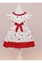 Girl's Dress Red White Spring & Summer Eid - 6