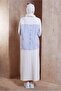 Stripe Skirted Tracksuit Set 44746 - 3