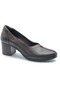 Petra Genuine Leather Comfort Orthopedic Women's Heeled Shoes Brown - 3