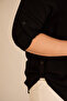 Women's Plus Size Sleeve and Side Fold Woven Viscose Shirt - 3