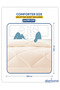 3-Piece Comforter Set – King Size 260x240 cm, Microfiber, Solid Quilted 350 Gsm Filling - 2