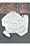 Three Thread Plain D Mock Neck Half Zipper Sweat and Ottoman Fabric Pants Set of 2