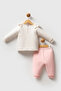 U.S. Polo Assn Usb2749 Baby Girl Ecru Set - 4