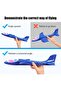Foam Glider Airplane Toy – 2 Flight Modes – Ages 4 to 11 - 7