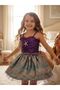 Girl's Cropped Tutu Mermaid Costume - 6