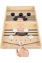 Large Sling Puck Game - Wooden Hockey Table Slingshot Board Game - 2
