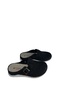 Black Felt Fabric Side Buckle Comfort Orthopedic Stitched Unisex Indoor Winter Slippers - 2