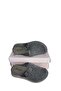 Grey Felt Fabric Side Buckle Orthopedic Stitched Unisex Indoor Winter Slippers - 3