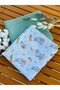 Multi-Purpose 2-Piece Muslin Baby Blanket Set 100% Cotton Muslin Blanket 80X90 cm