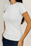 Women's Short Sleeve Crew Neck Bodysuit White 1 Piece - 8