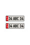 2 Stickers with Tr License Plate Reflectors |   Car Sticker |   Easy Application License Plate Sticker - 5