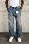 Men's Relax Baggy Blue Denim Jean Trousers Ke-929