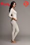 75% Wool Women's Warm, Anti-Sweat, Anti-Itching Ribbed Piped Wool Long Sleeve Underwear - 4