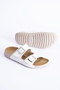 Alexandra Women's Orthopedic Flexible Comfort Comfortable Lightweight Poly Sole Daily Double Strap Sandals Slippers - 4