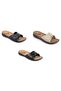 Women's Cream Velcro Gel Orthopedic Massage Sole Daily Slippers - 2