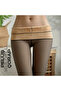 Imported Black Thin Socks Look Thermal Plush Panty Gold Socks - 8