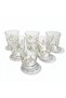 Set of 6 Luxury Glass Cups with Christmas Decorations (460 ml) - 4