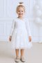 Girls' Velvet and Tulle Dress, Ideal for Special Occasions. - 5