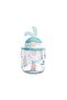 Children's Water Bottle Tritan Flask – 600 ml Water Bottle with Ear-Shaped Lid, Straw, and Strap - St-7008 - Blue - 2