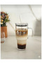 1200 ml Large Glass Thermos – Leak-Proof with Mica Lid, Glass Cup with Straw and Writing - 2