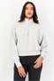 Women Sportswear Fit Long Sleeve Outdoor Sweatshirts, Light Grey