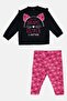 Toddlers Girls 2 Pcs Graphic Print Long Sleeve Top And Pants, Multicolor - 2