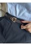 Issue Women's Gold Buckle Belt Jacket Belt Dress Belt Trouser Belt - 2
