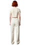 Women Fashion High Waist Wide Leg Pants Cotton Casual Combos Weekend Summer - 6