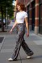 Women's Fashion Wide Leg Relaxed Fit High Waist Pants Summer Casual Daily Use
