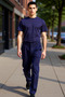 Men's Fashion Wide Leg Relaxed Fit Woven Pants for Daily Combinations Summer