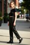 Women's Fashion Wide Leg Straight Fit Pants Winter Seasons Casual Combinations Summer