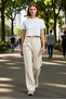 Women's Fashion Wide Leg Woven Pants High Waist Casual Daily Weekend Summer - 2