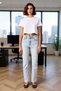 Women's Fashion High Waist Flare Jean Denim Pants Comfort Woven Daily Use Quality Material - 4