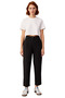 Women's Fashion High Waist Carrot Pants Solid Pattern Polyviscose Fabric Daily Use - 4