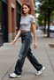 Women's Fashion High Waist Wide Leg Jean Pants Cotton Daily Use Seasonal Use