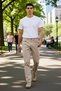 Men's Fashion Straight Fit Denim Trousers High Waist Long Length Cotton Daily Use Modern Design - 3