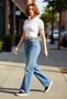 Women's Fashion Wide Leg Low Waist Denim Pants Cotton Casual Combinations Weekend Quality Material