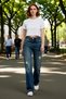 Women's Fashion Wide Leg Ripped Jean Cotton Casual Style Modern Design Seasonal Use - 3