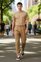 Men's Fashion Wide Leg Relaxed Fit Pants for Daily Combinations Weekend Summer - 3