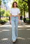 Women Fashion High Waist Flare Jean Long Length Casual Style Modern Design Seasonal Use - 3