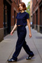 Women's Fashion Wide Leg Pleated Woven Pants High Waist Casual Daily Summer Use