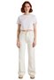 Women's Fashion Wide Leg Long Length Denim Trousers Embroidery Details Casual Style Seasonal Use - 5