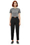 Women's Fashion High Waist Carrot Pants Solid Pattern Polyviscose Fabric Daily Use - 4