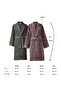 Armo 100% Cotton Family Bathrobe Set Plum/Anthracite (6 Pieces) - 5