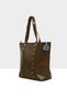 Mink Women's Trok Detailed Wrinkled Leather Large Tote Bag M000008670 - 2