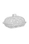 Crystal Glass Dish with Lid - Elegant Clear Serveware for Sweets & Dates - 3