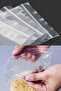 Transparent Storage Bag with Lock Refrigerator Food Snack Legumes Henna Gift Bag 29.5X23 cm 50 Pieces - 5