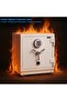 2-Hour Fire Proof and Burglary Resistant Safe Box Dual Lock Digital & Key 120kg (60x55x50cm) RBAS60 - 5