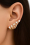 Women's Steel Tarnish Stone Earrings - 2