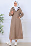 Long Hat with Pattern Inside O1215 Mink